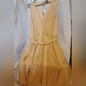 Torrid At The Knee Glitter Lurex Surplice Tiered Dres
